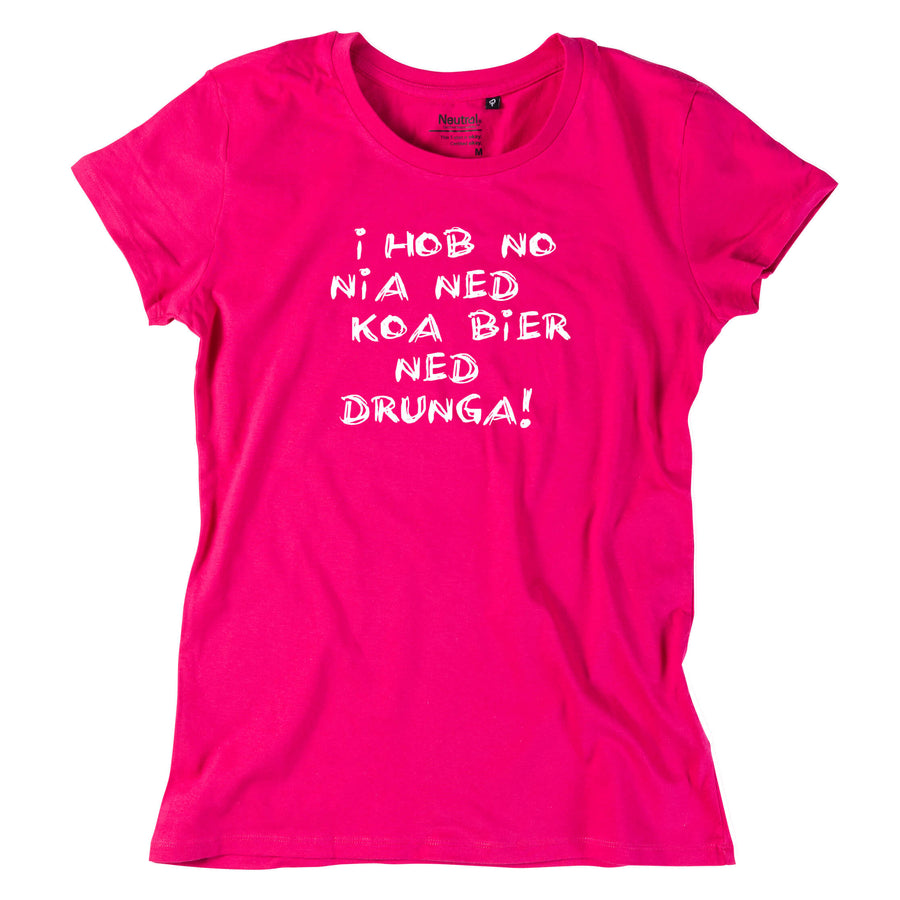 Damen - Shirt "Koa Bier ned drunga!" - meinherzschlag.de