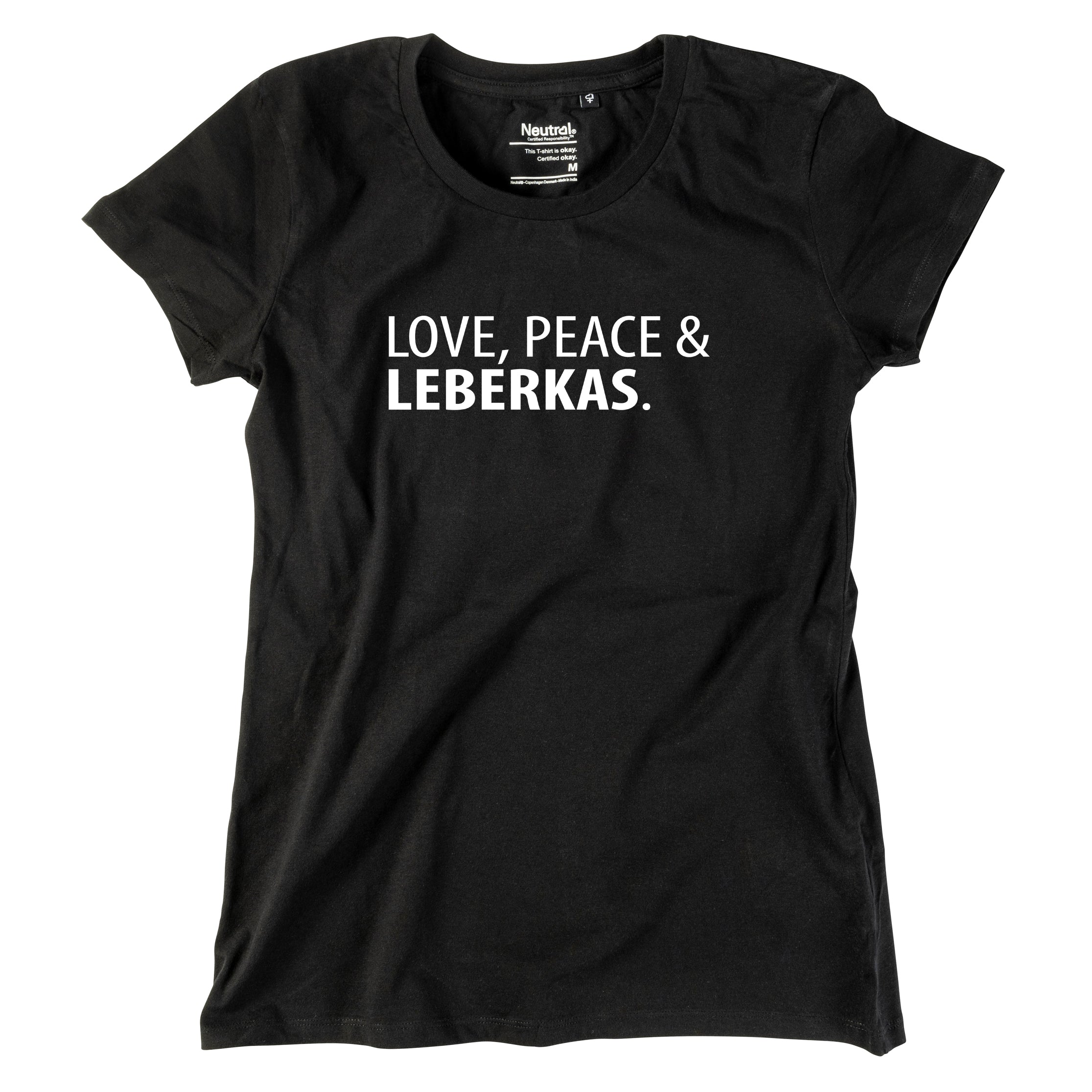 damen-shirt-love-peace-leberkas-schwarz