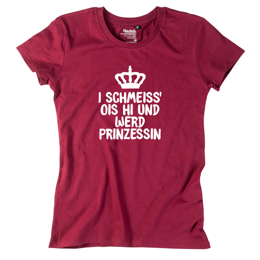 Damen - Shirt "Prinzessin" - meinherzschlag.de
