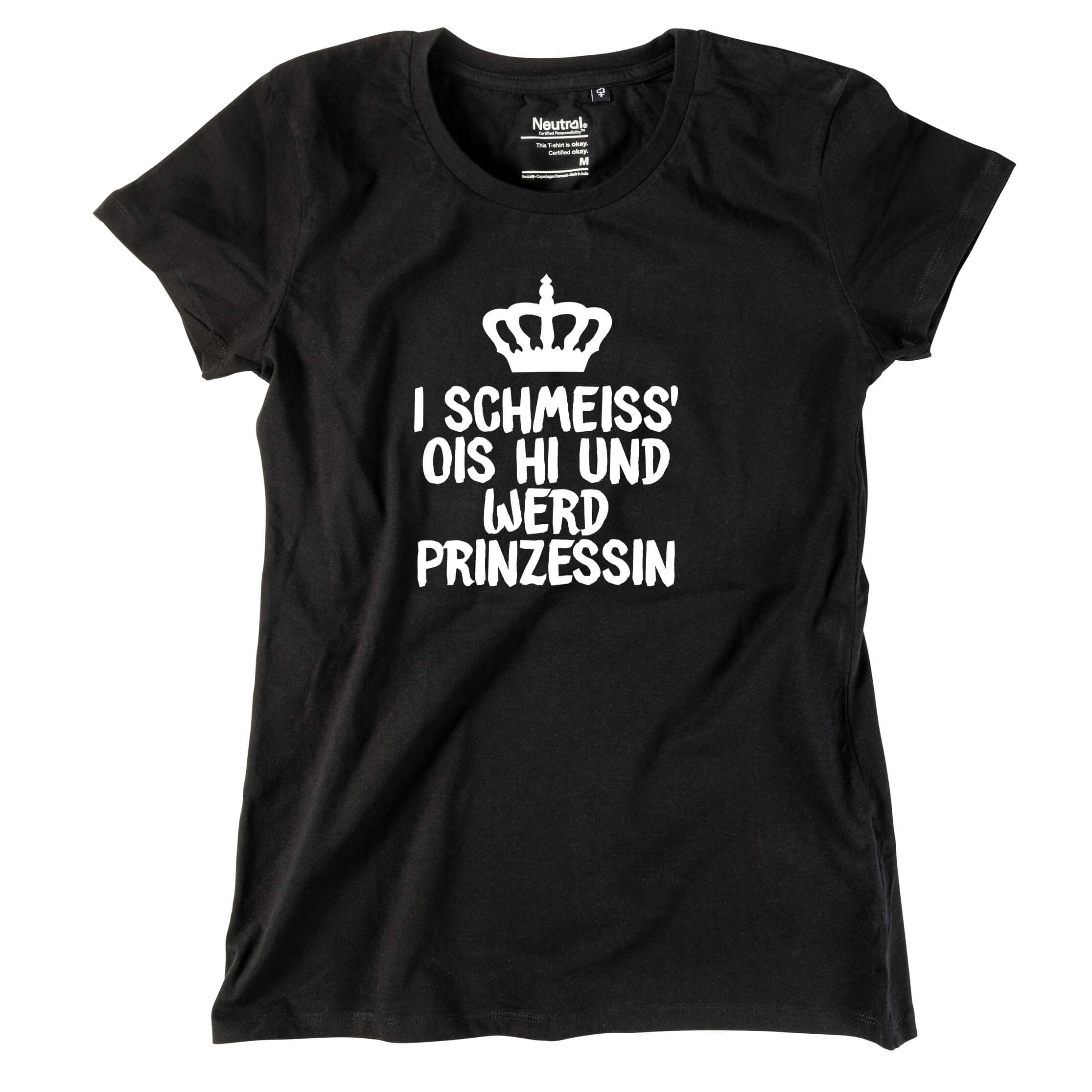 damen-shirt-prinzessin-schwarz
