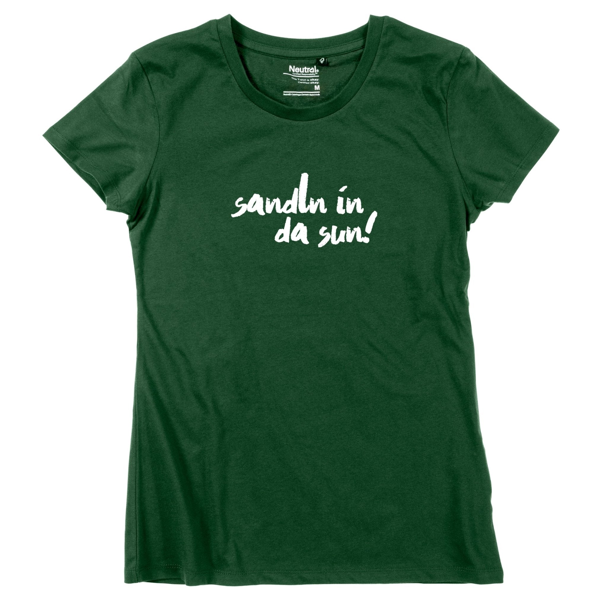 Damen - Shirt "sandln in da sun!" - meinherzschlag.de