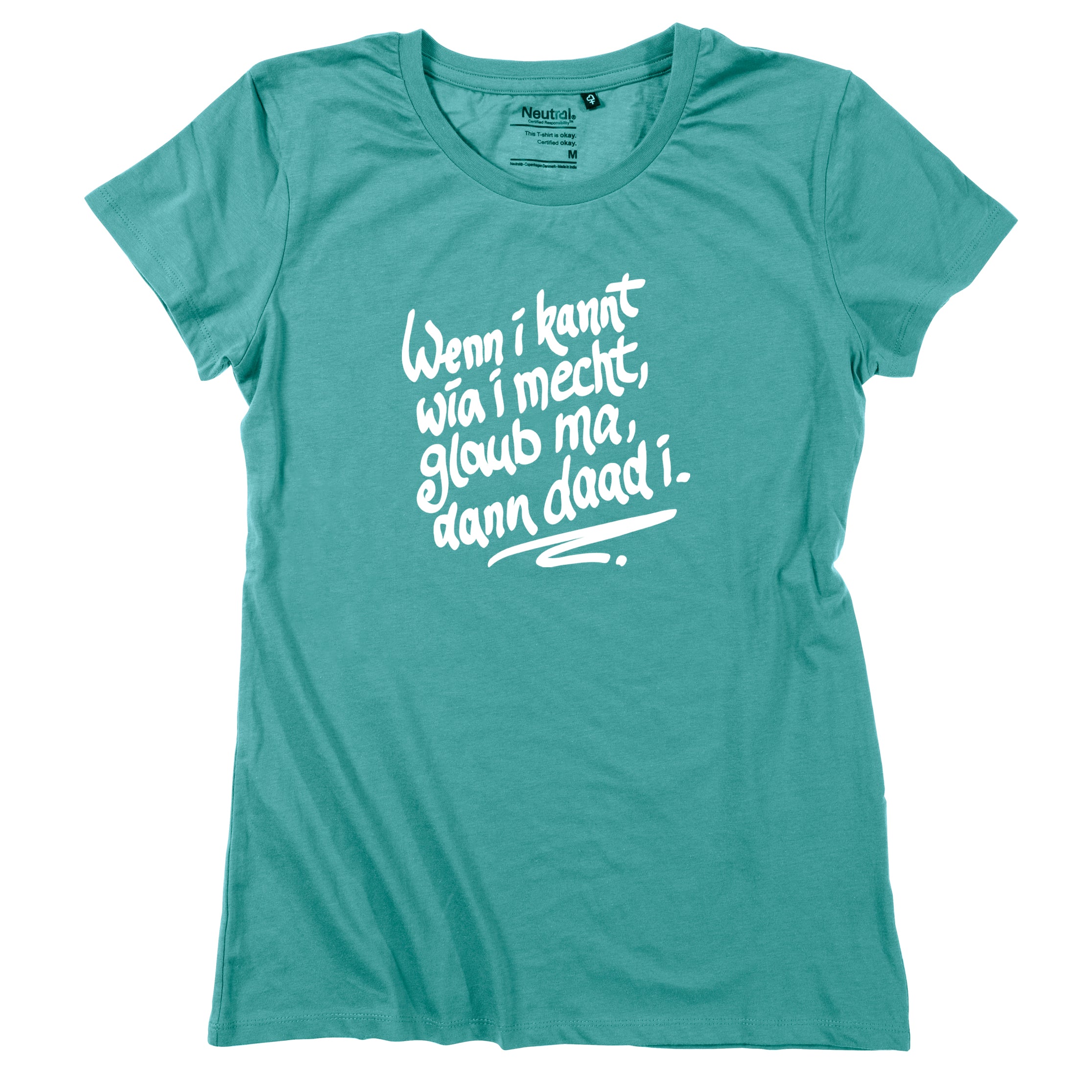 damen-shirt-wenn-i-kannt-petrol