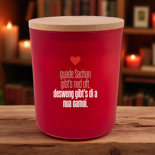 Duftkerze "Guade Sachan" - meinherzschlag.de