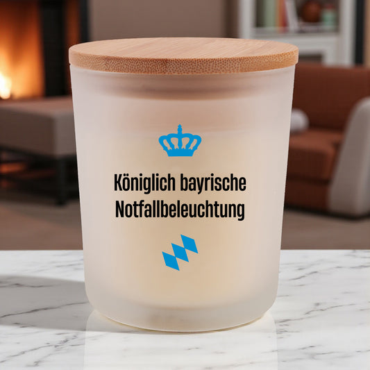 Duftkerze "Königlich bayrische Notfallbeleuchtung" - meinherzschlag.de