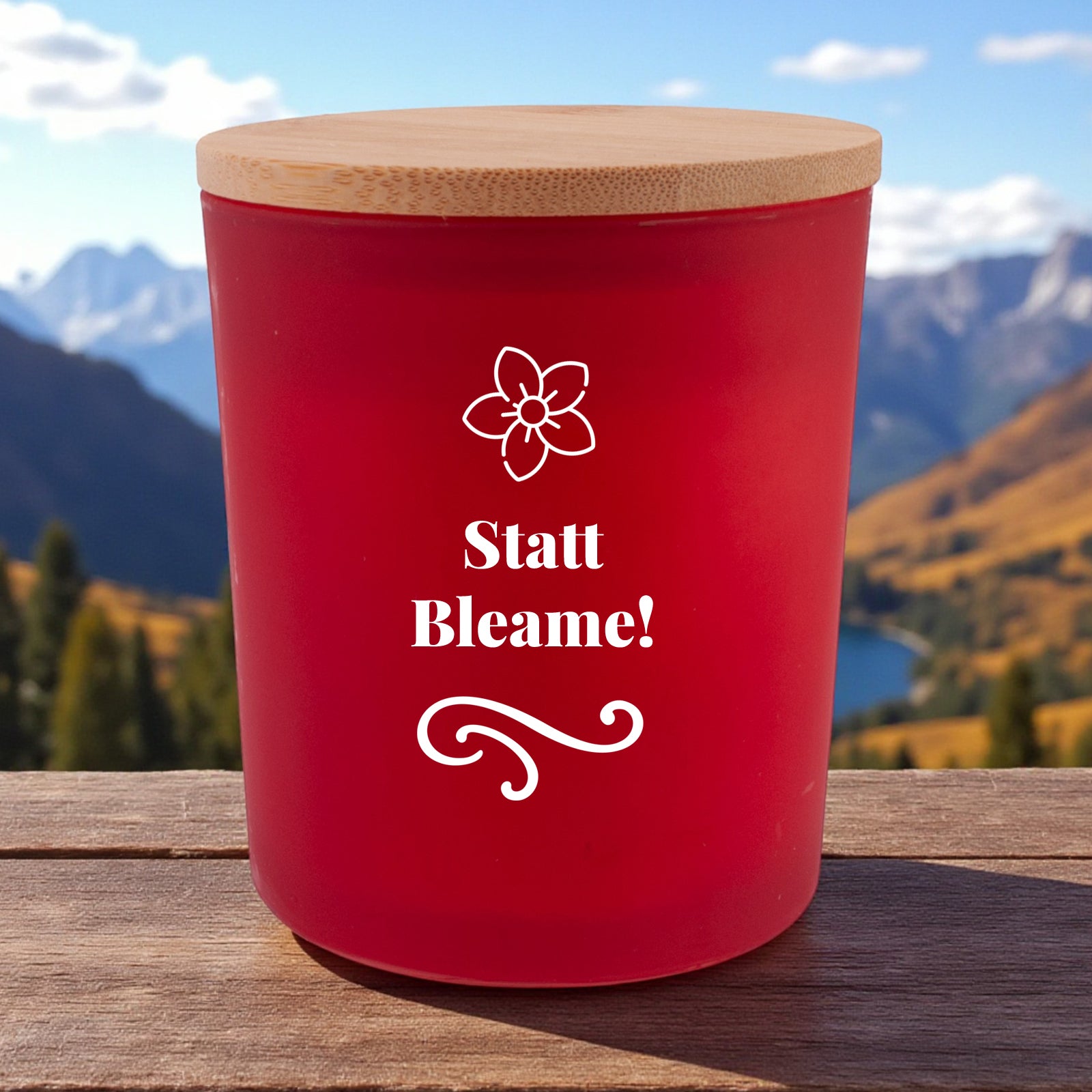 Duftkerze "Statt Bleame!"