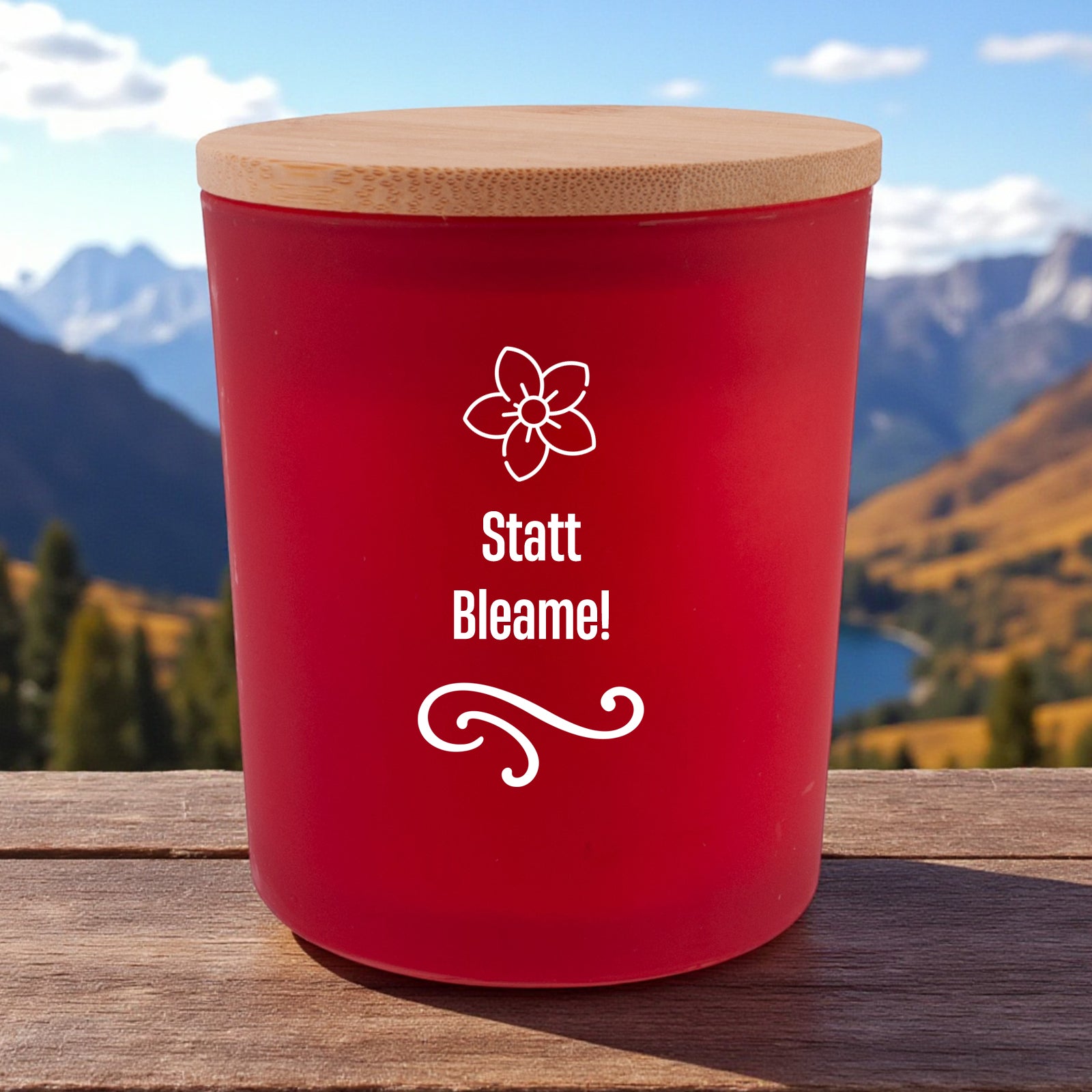 Duftkerze "Statt Bleame!"