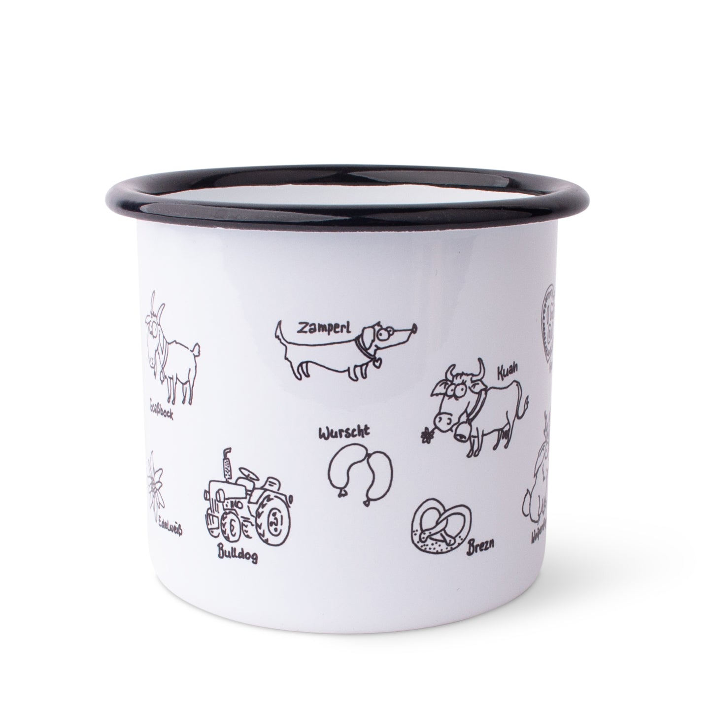 Emaille - Haferl "Bayern" - meinherzschlag.de