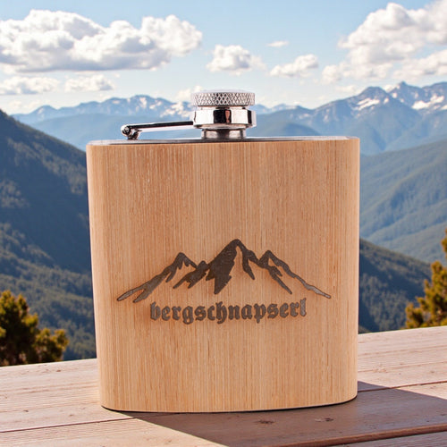 Flachmann "Bergschnapserl" - meinherzschlag.de