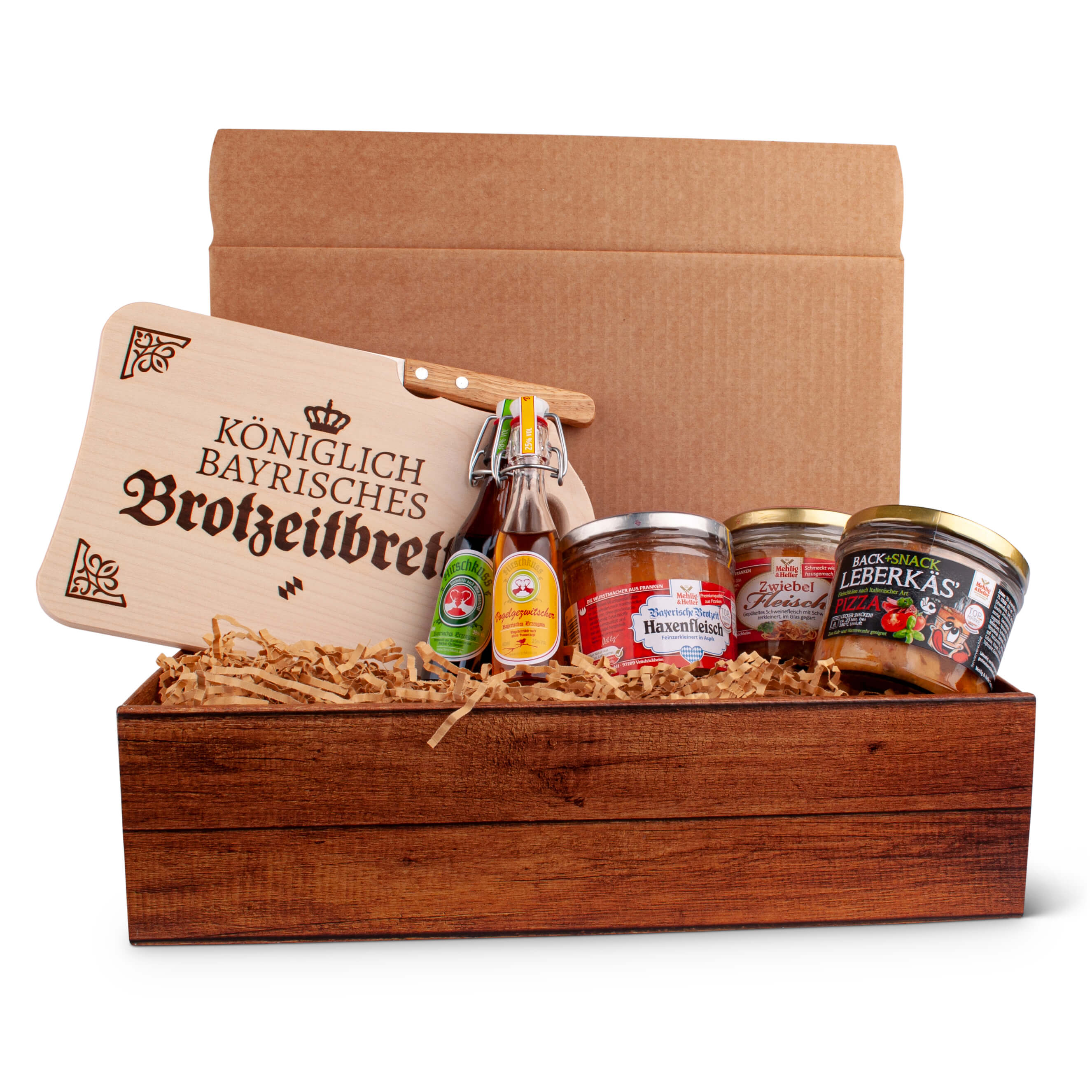 Geschenkbox "Fleisch is mei G&