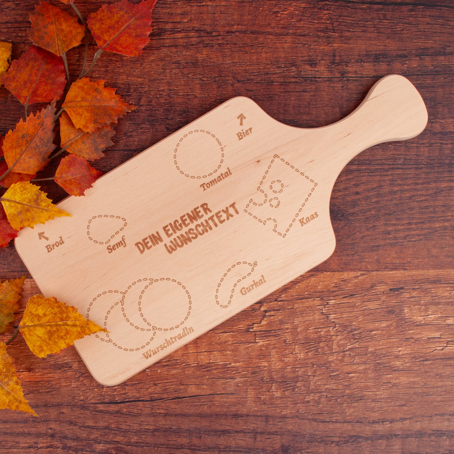 Griff - Brotzeitbrettl "An Guadn" mit Wunschname - meinherzschlag.de