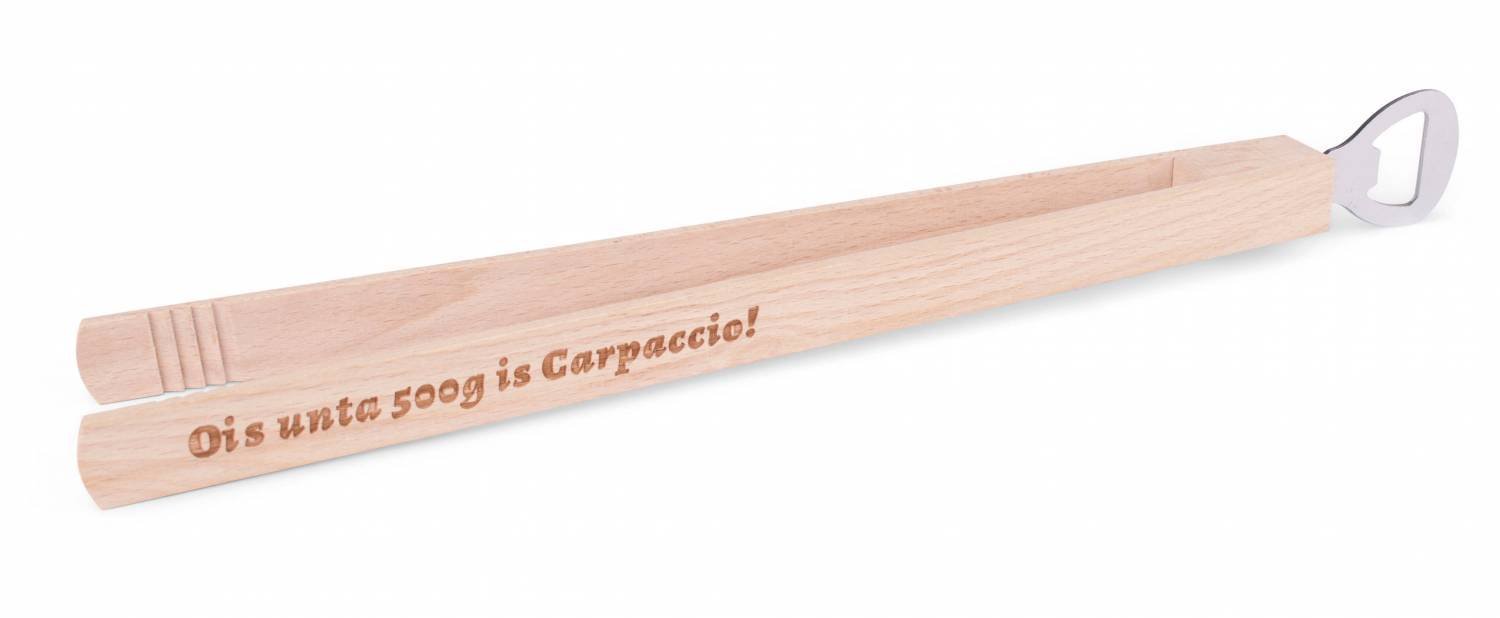 Grillzange "Grillmoasta" - meinherzschlag.de