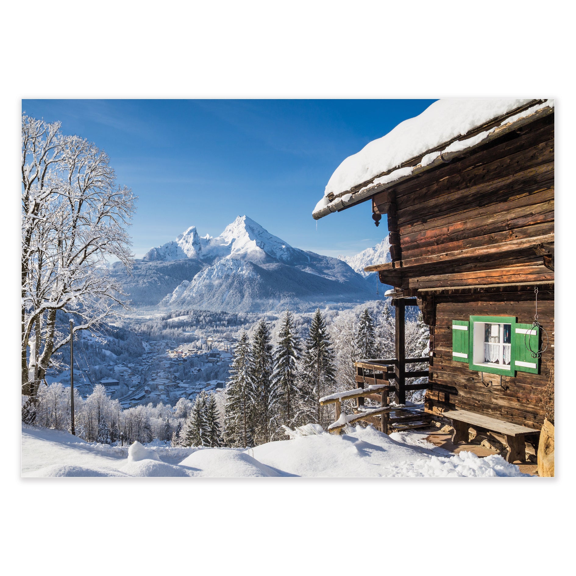 Grußkarte "Berghütte"