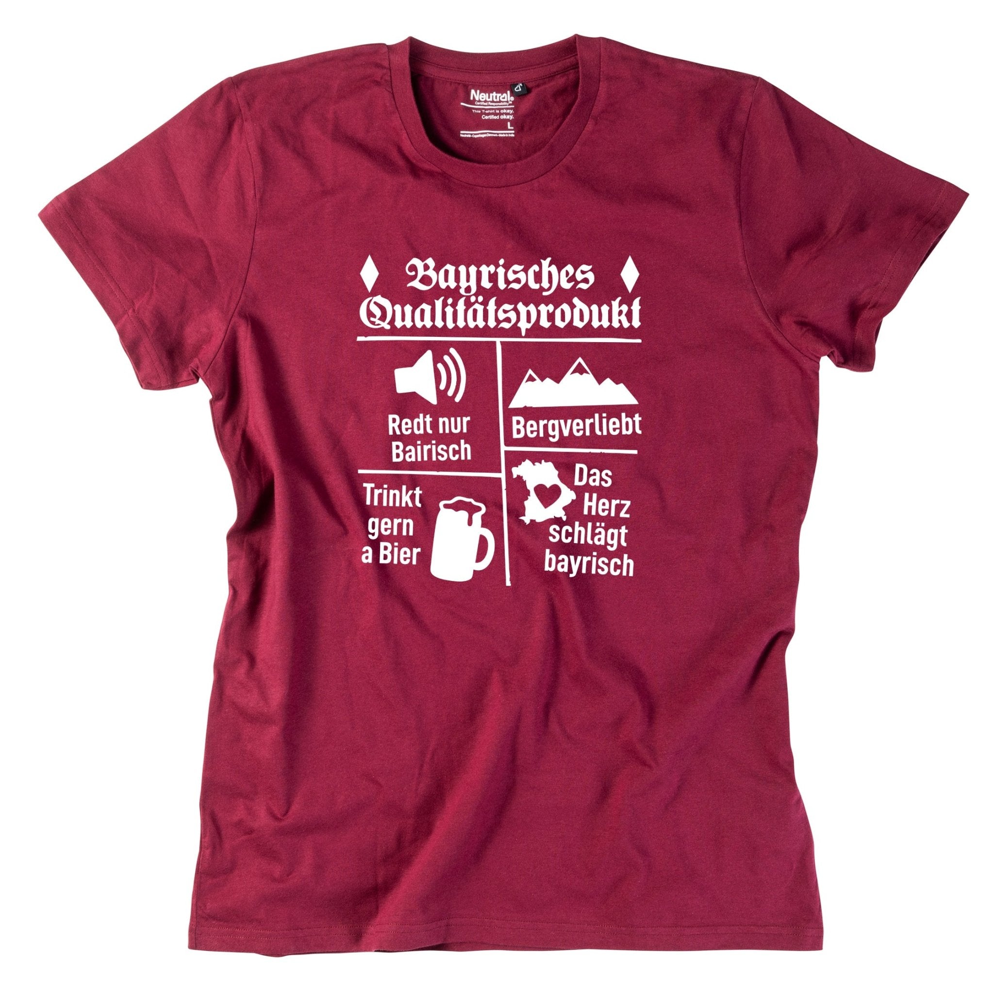 Herren - Shirt "Bayrisches Qualitätsprodukt" - meinherzschlag.de