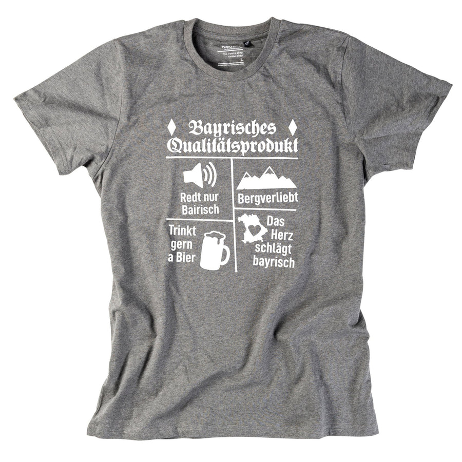 Herren - Shirt "Bayrisches Qualitätsprodukt" - meinherzschlag.de