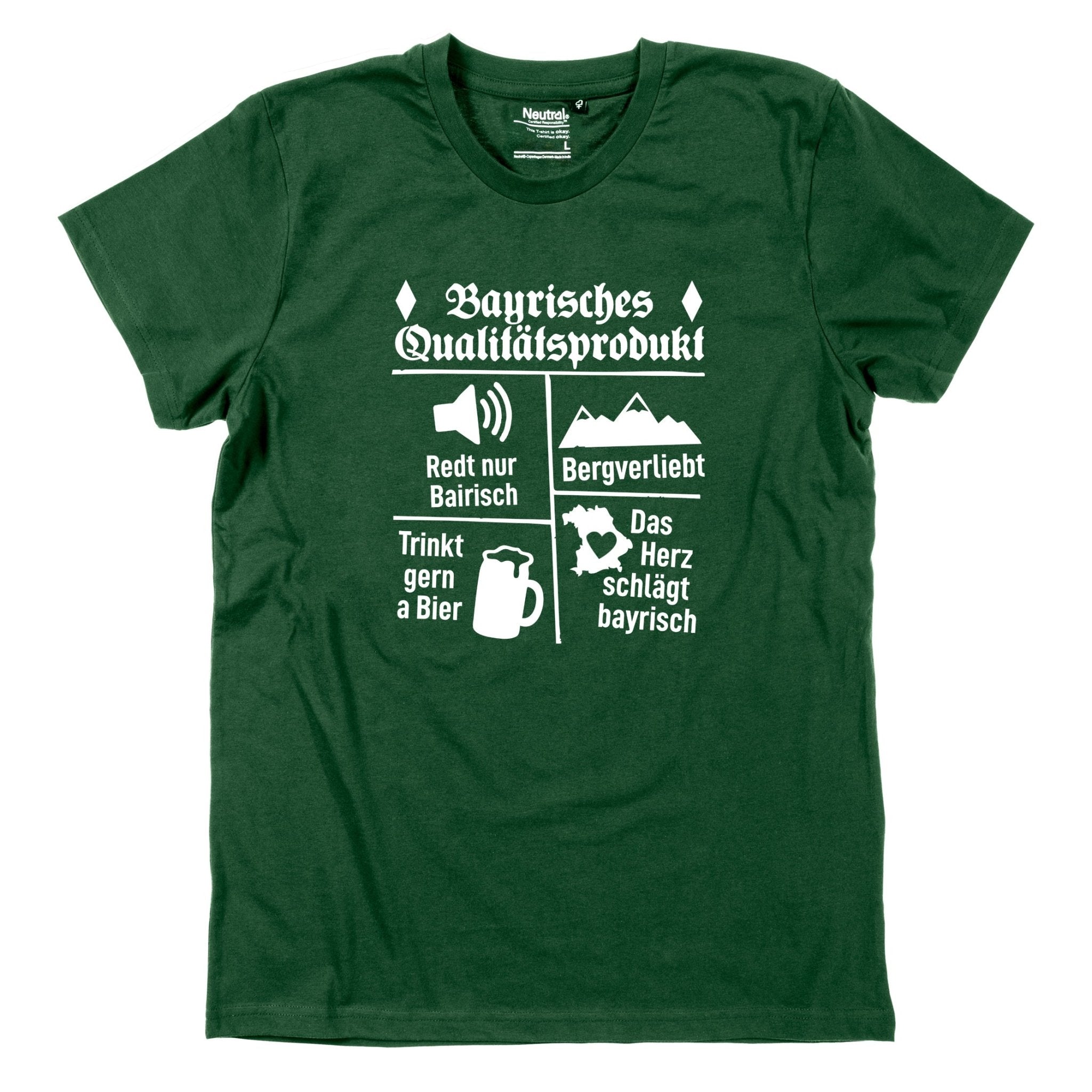 Herren - Shirt "Bayrisches Qualitätsprodukt" - meinherzschlag.de