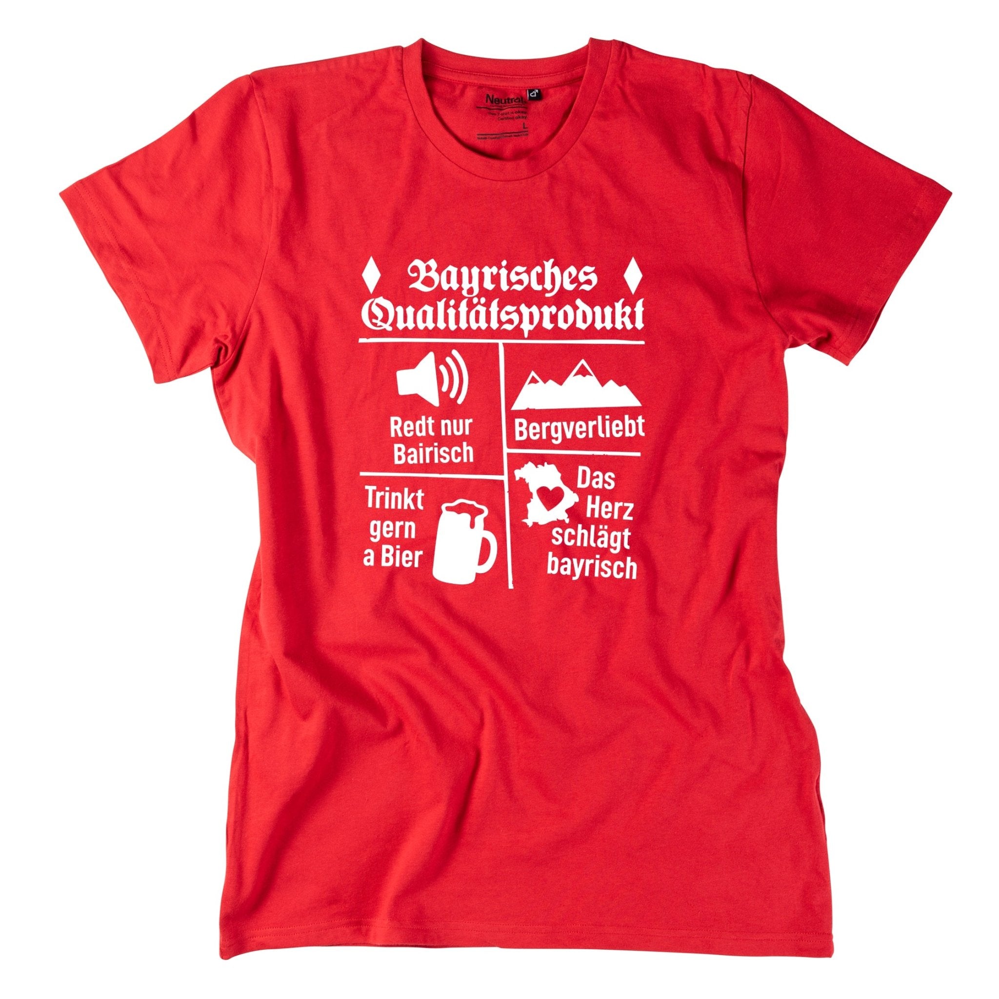 Herren - Shirt "Bayrisches Qualitätsprodukt" - meinherzschlag.de