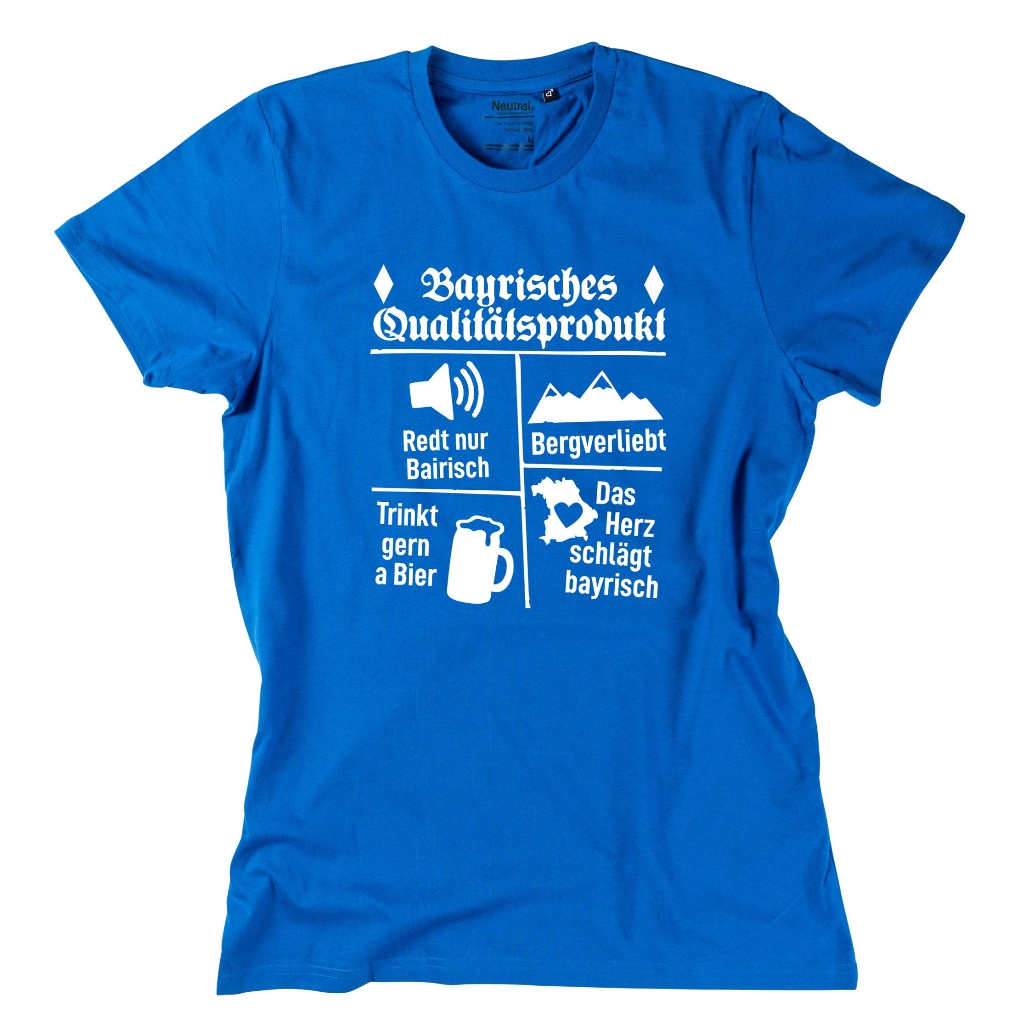 Herren - Shirt "Bayrisches Qualitätsprodukt" - meinherzschlag.de