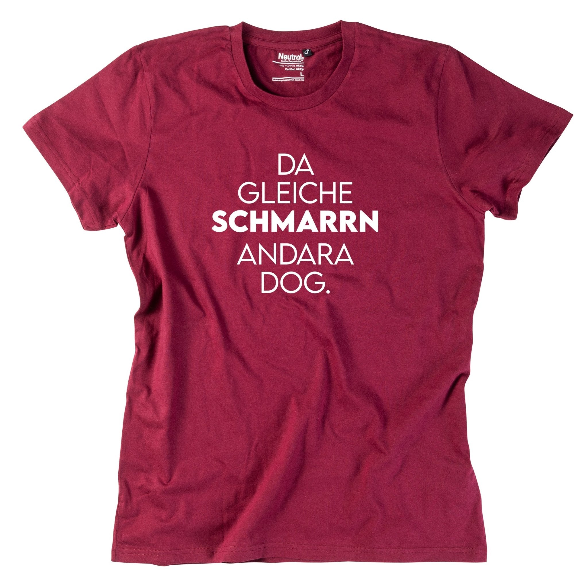 Herren - Shirt "Da gleiche Schmarrn" - meinherzschlag.de