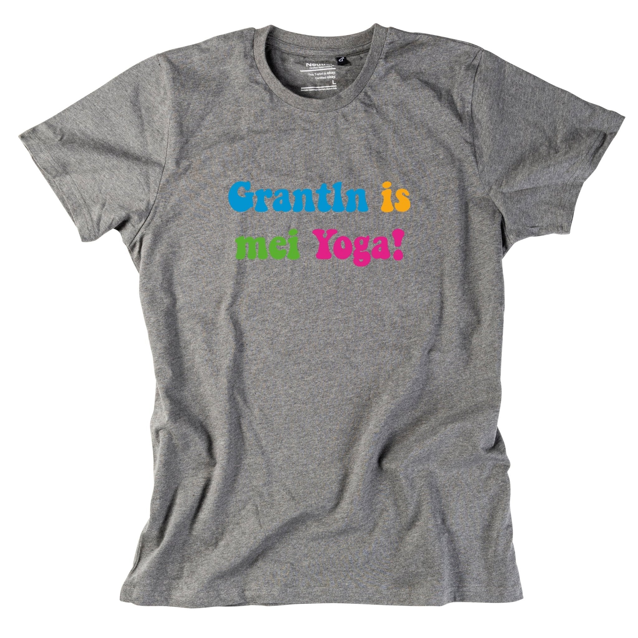 Herren - Shirt "Grantln is mei Yoga!" - meinherzschlag.de
