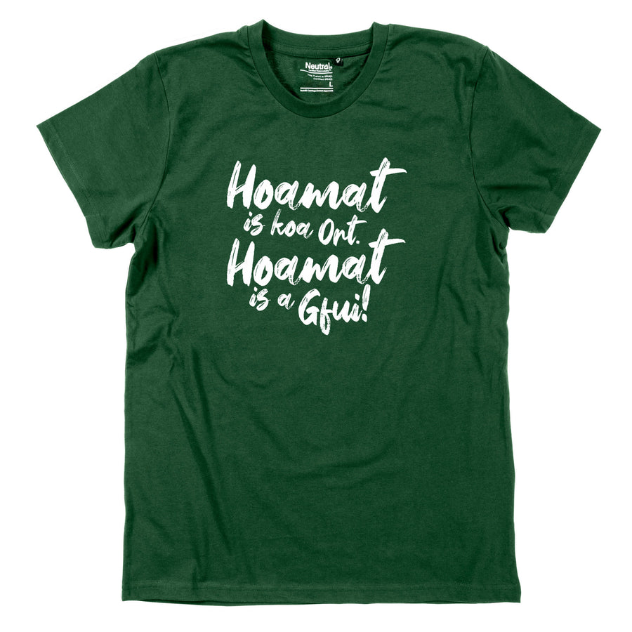 Herren - Shirt "Hoamat is a Gfui!" - meinherzschlag.de