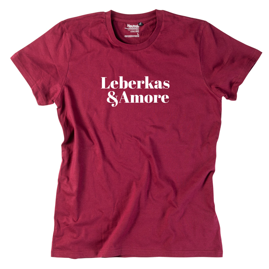 Herren-Shirt "Leberkas & Amore" von meinherzschlag – Produktbild 3 von 8.