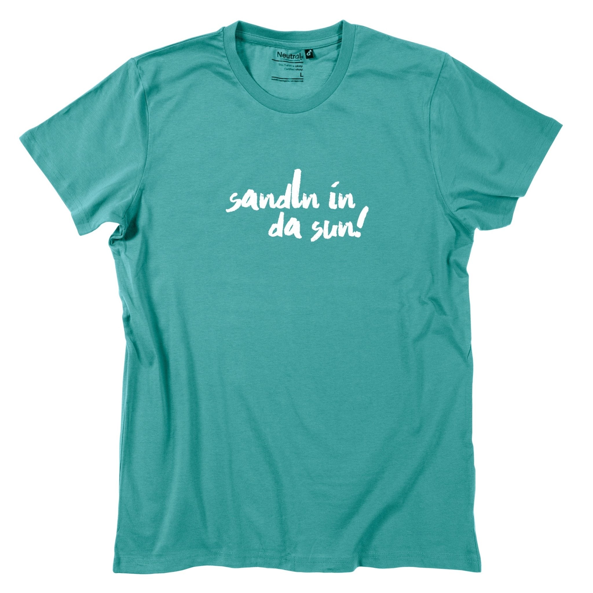 Herren - Shirt "sandln in da sun!" - meinherzschlag.de