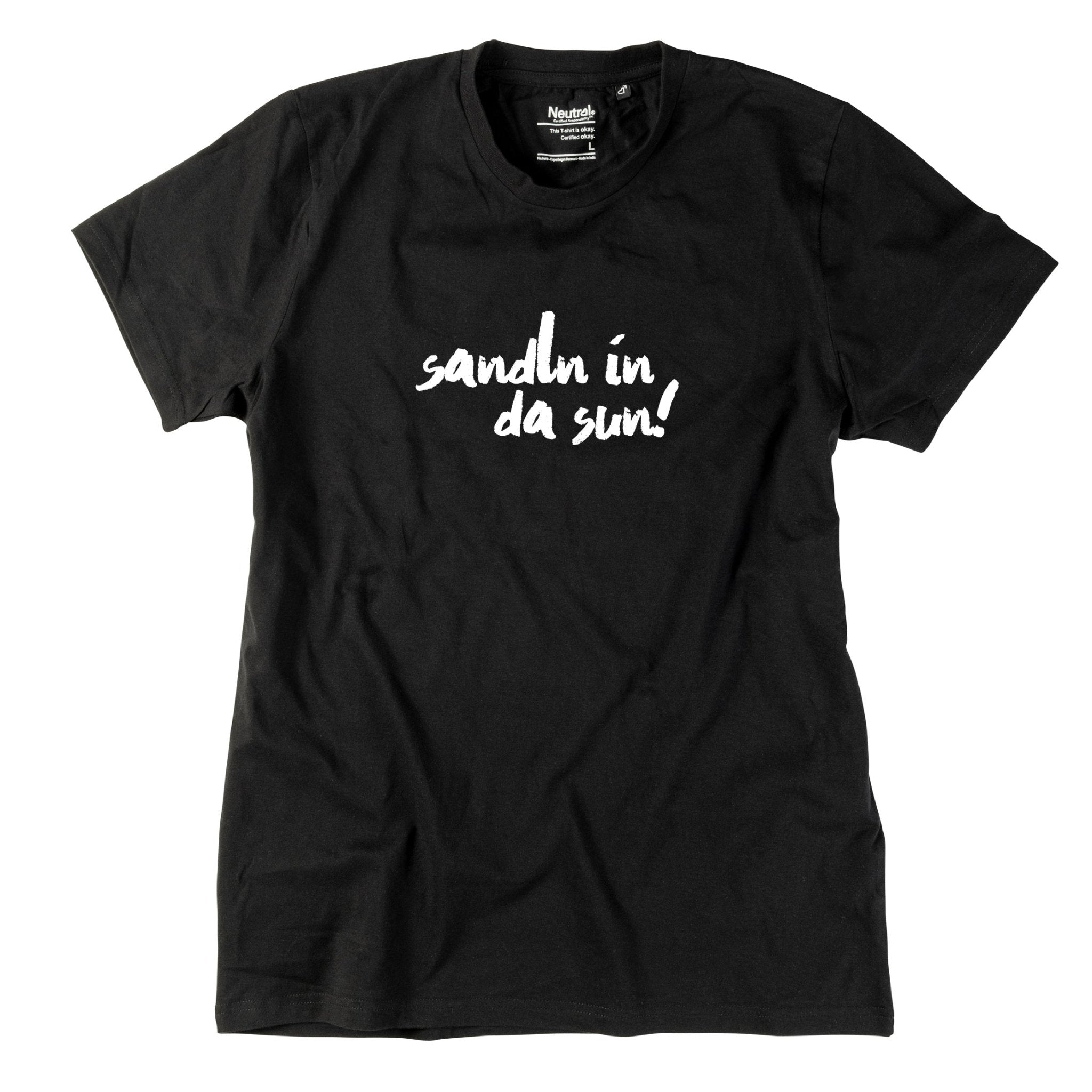 Herren - Shirt "sandln in da sun!" - meinherzschlag.de