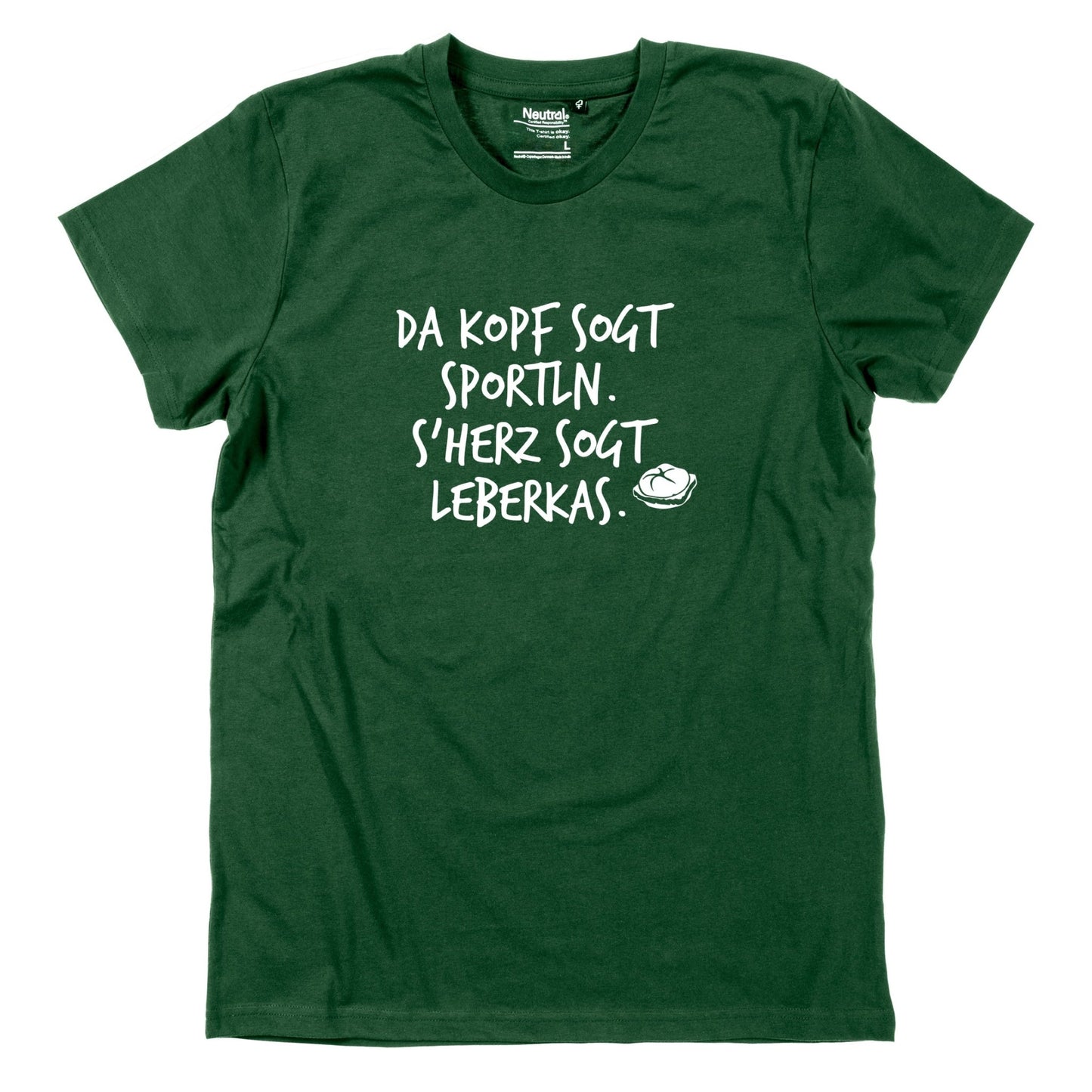 Herren - Shirt "s'Herz sogt Leberkas" - meinherzschlag.de