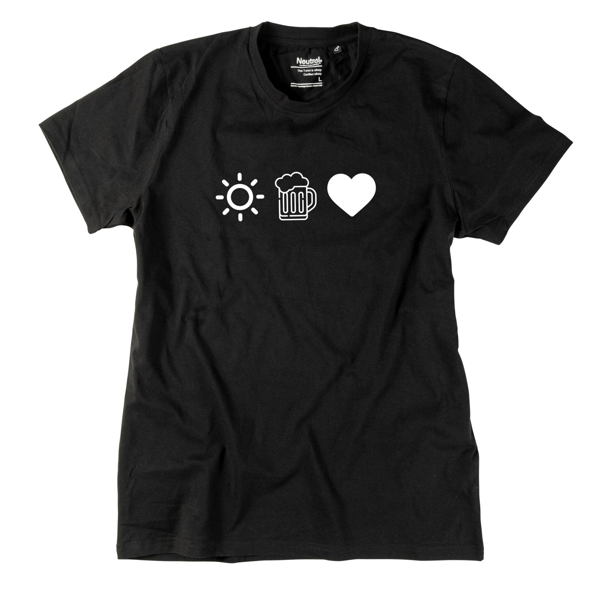 Herren - Shirt "Sun, Bier & Herzl" - meinherzschlag.de