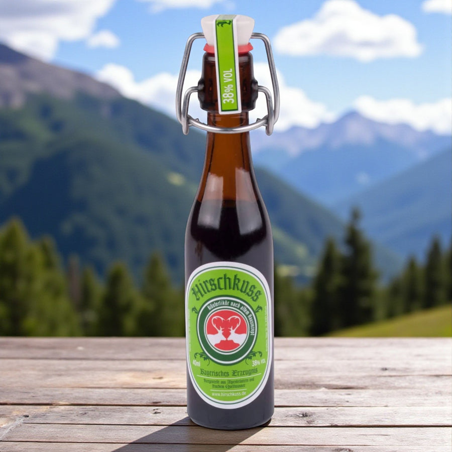 Kräuterlikör "Hirschkuss" 4cl - meinherzschlag.de