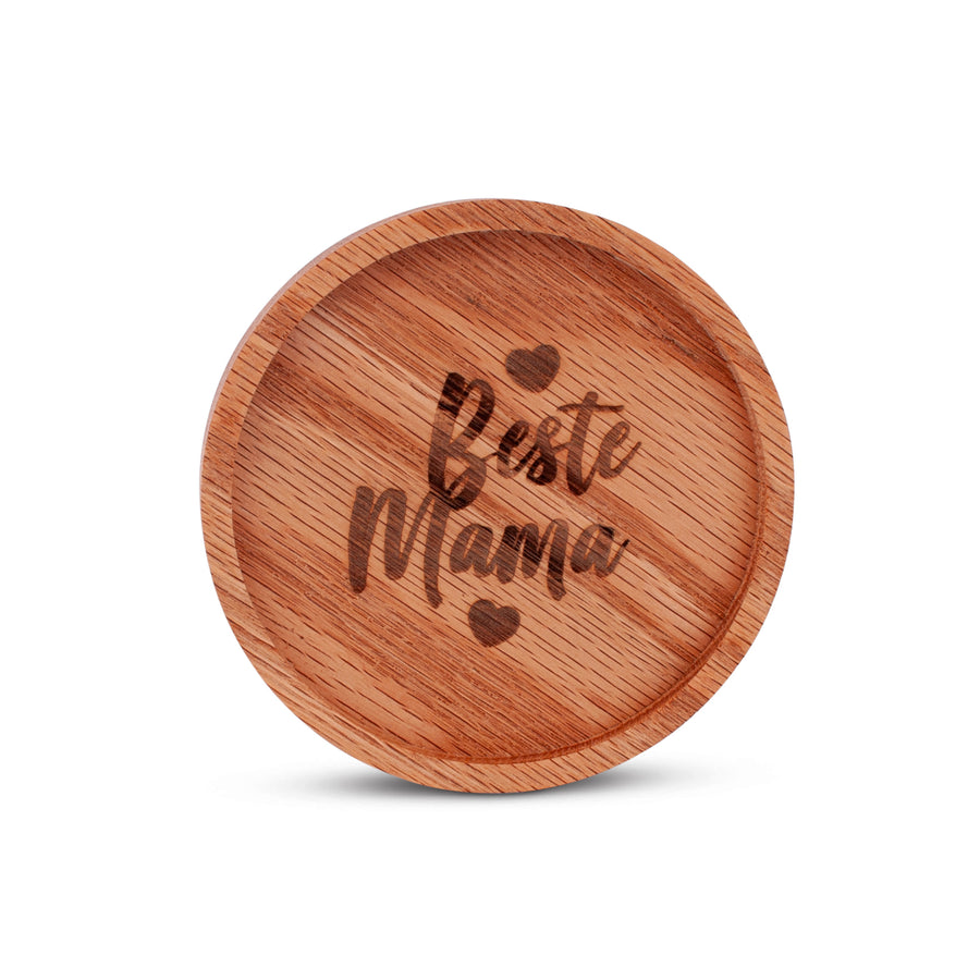 Holz - Untersetzer "Beste Mama" - meinherzschlag.de