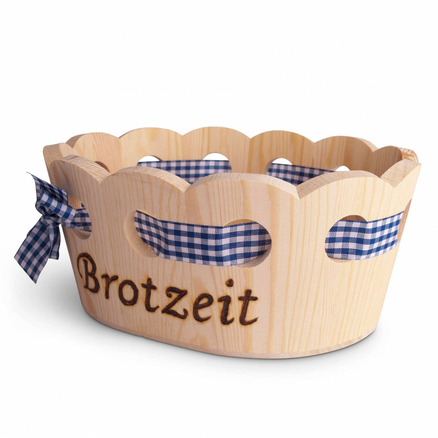 Holzkorb "Brotzeit" - meinherzschlag.de