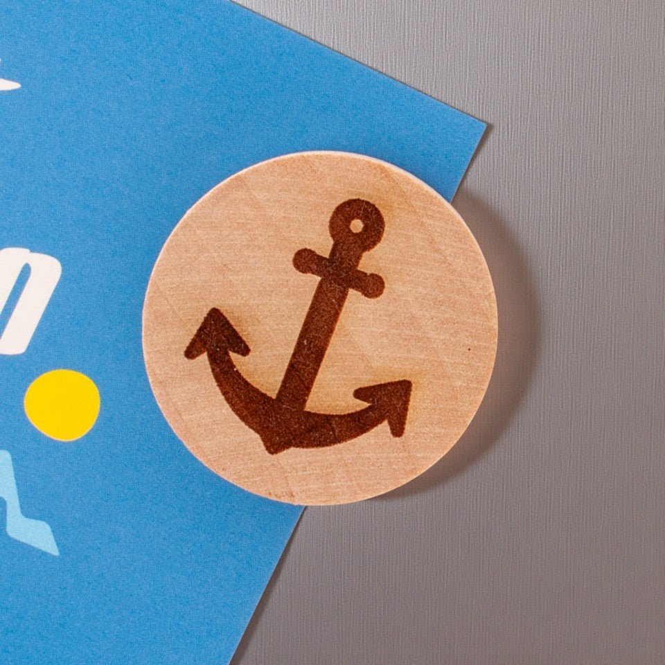 Holzmagnet "Anker" - meinherzschlag.de