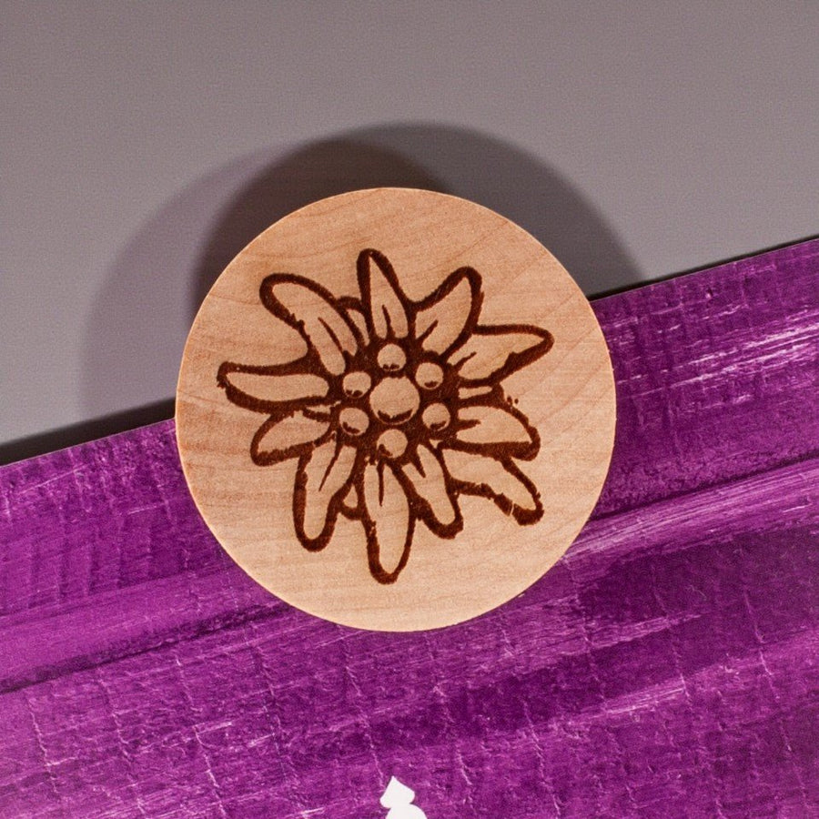 Holzmagnet "Edelweiß" - meinherzschlag.de