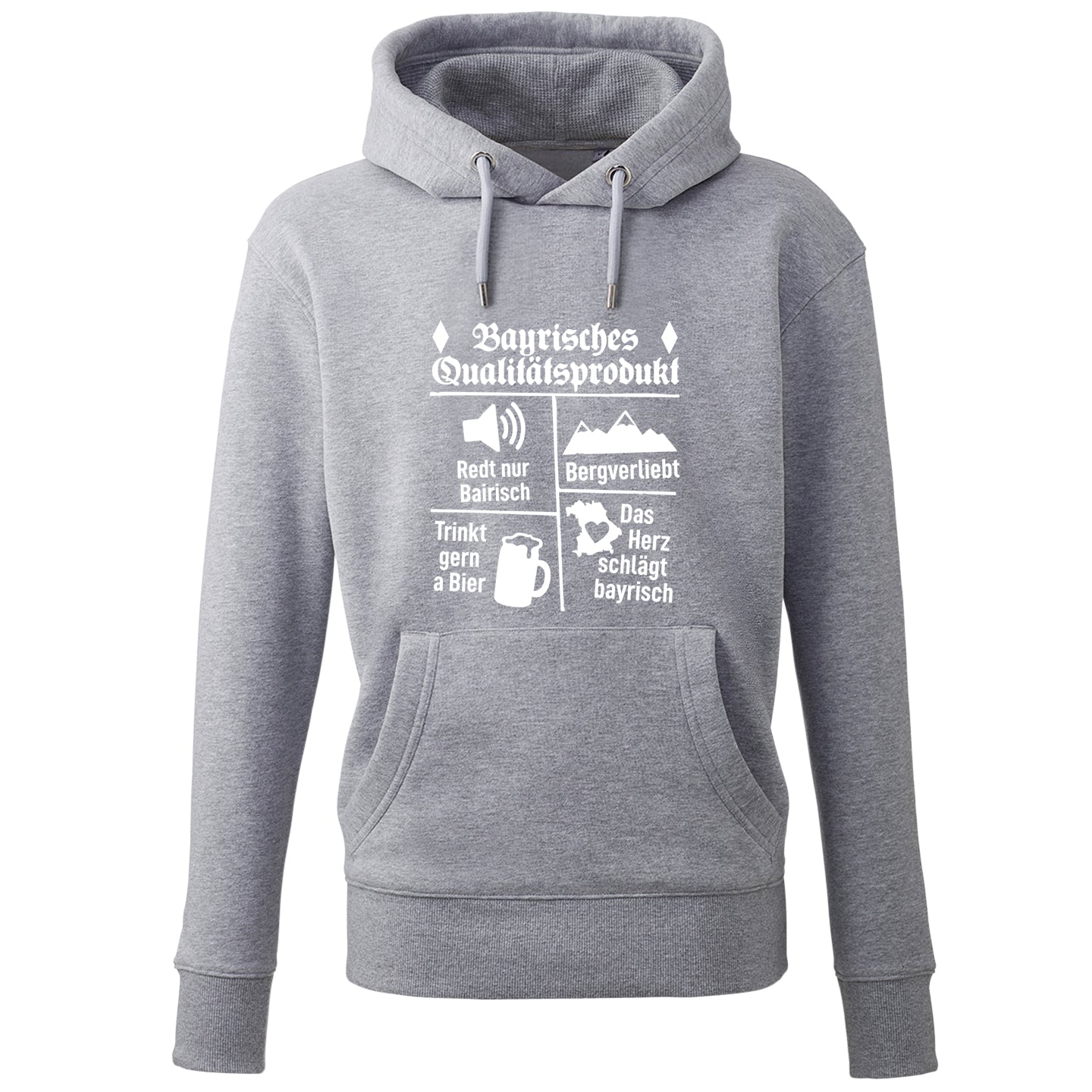 Hoodie "Bayrisches Qualitätsprodukt" - meinherzschlag.de