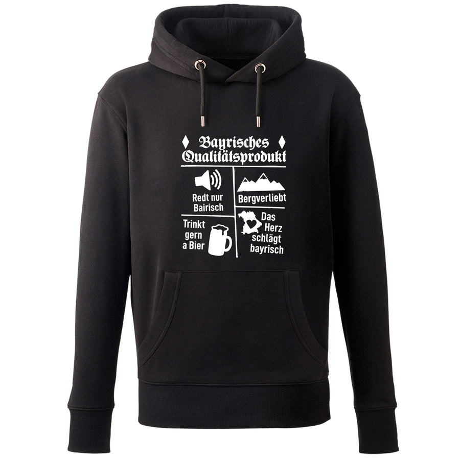 Hoodie "Bayrisches Qualitätsprodukt" - meinherzschlag.de