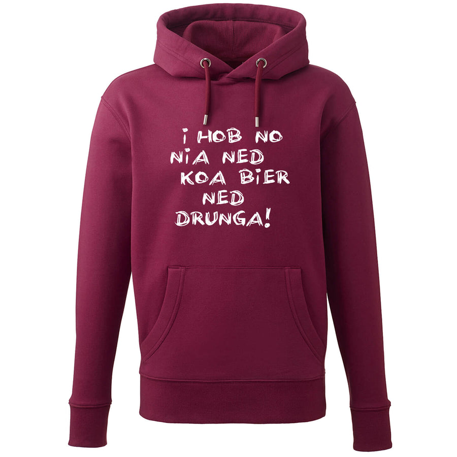Hoodie "Koa Bier ned drunga!" - meinherzschlag.de