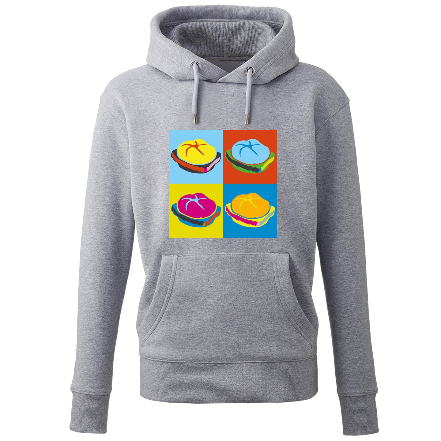 hoodie-popart-leberkas-grau