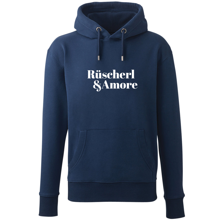Hoodie "Rüscherl & Amore" von meinherzschlag – Produktbild 1 von 7.