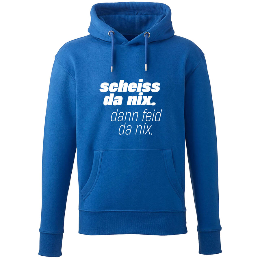 Hoodie "Scheiss da nix!" - meinherzschlag.de