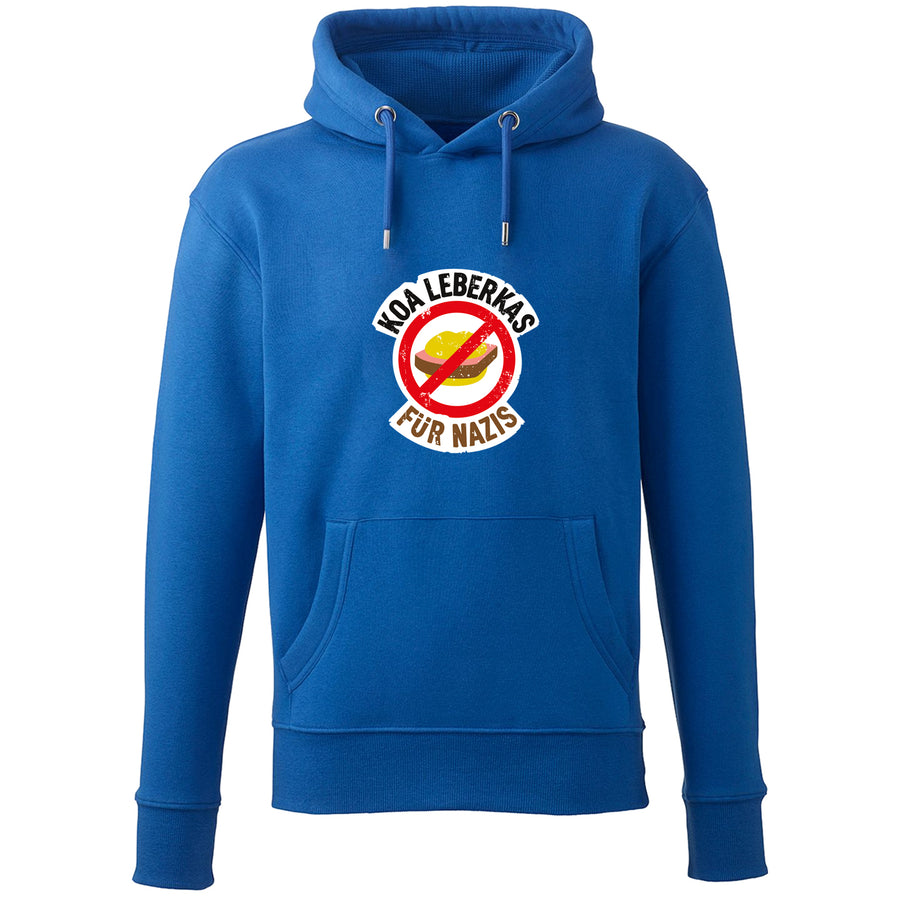 Hoodie "Koa Leberkas für Nazis" von meinherzschlag – Produktbild 7 von 7.