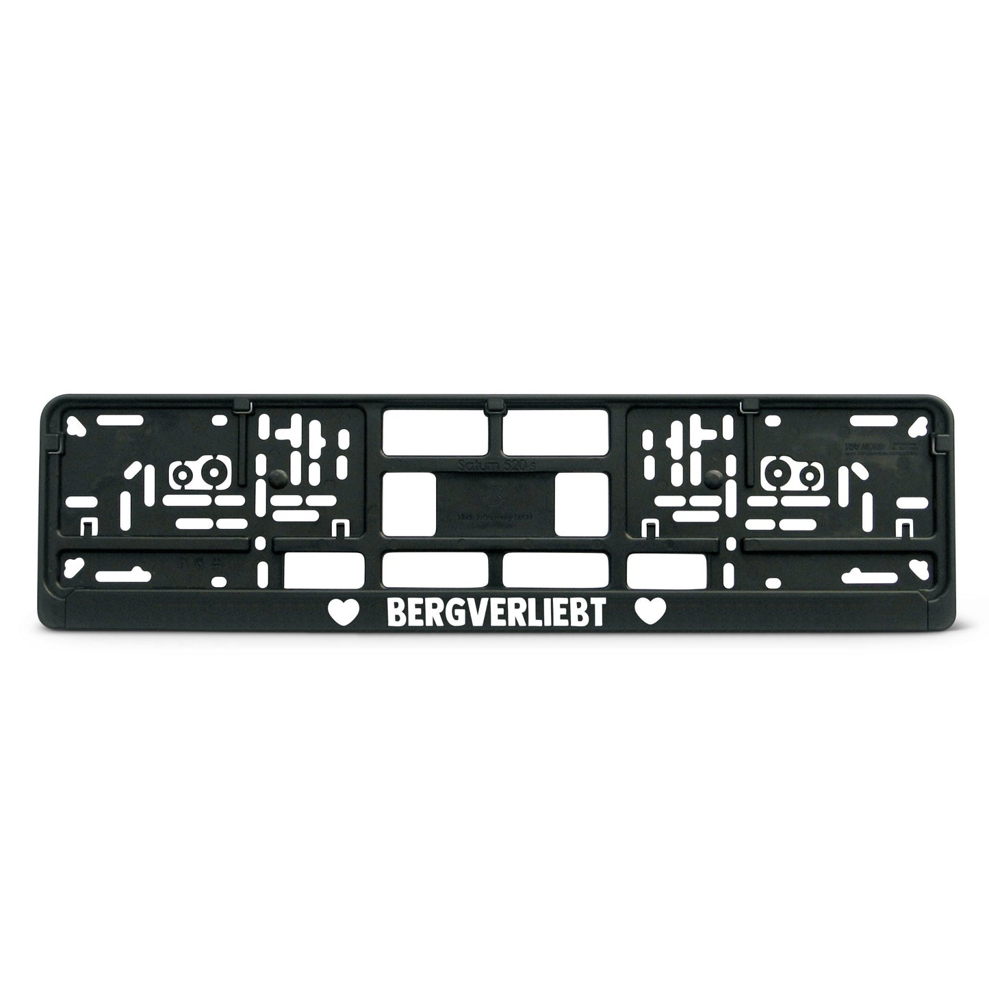 Kennzeichenhalter "Bergverliebt" - meinherzschlag.de
