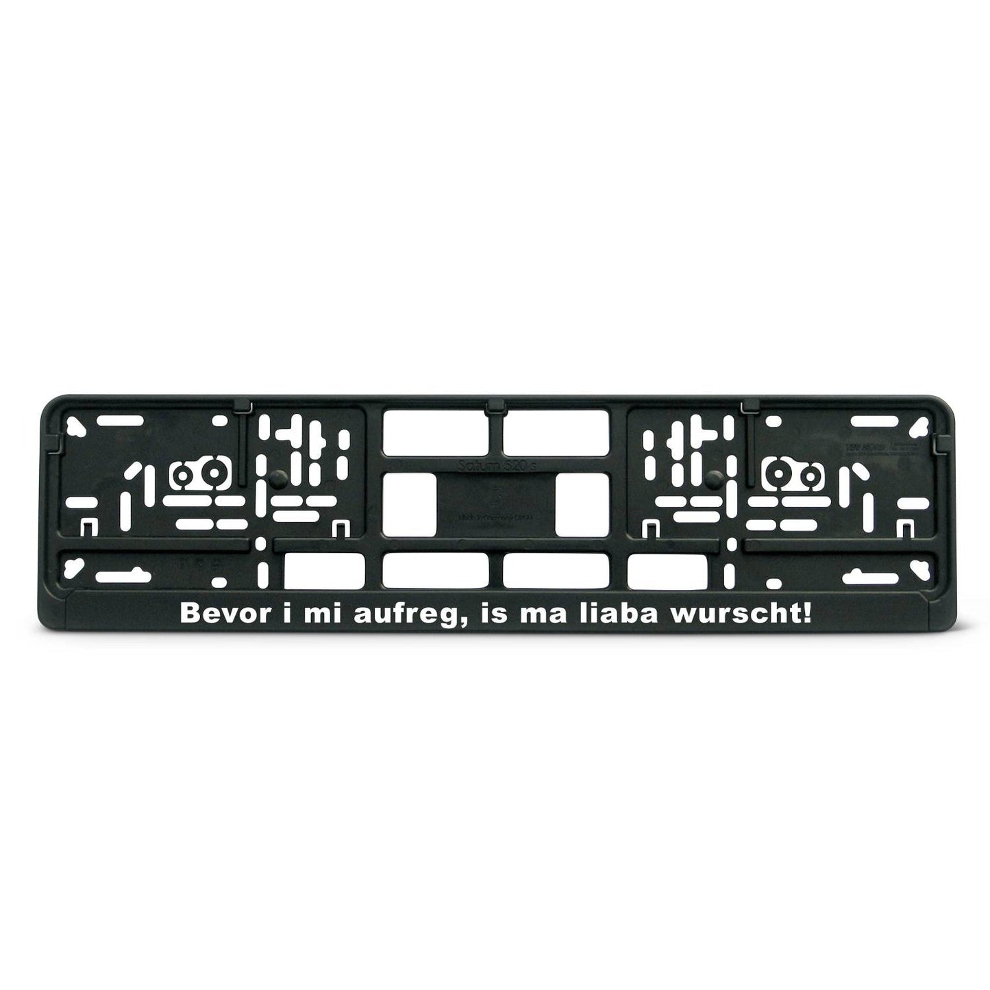 Kennzeichenhalter "Bevor i mi aufreg ..." - meinherzschlag.de