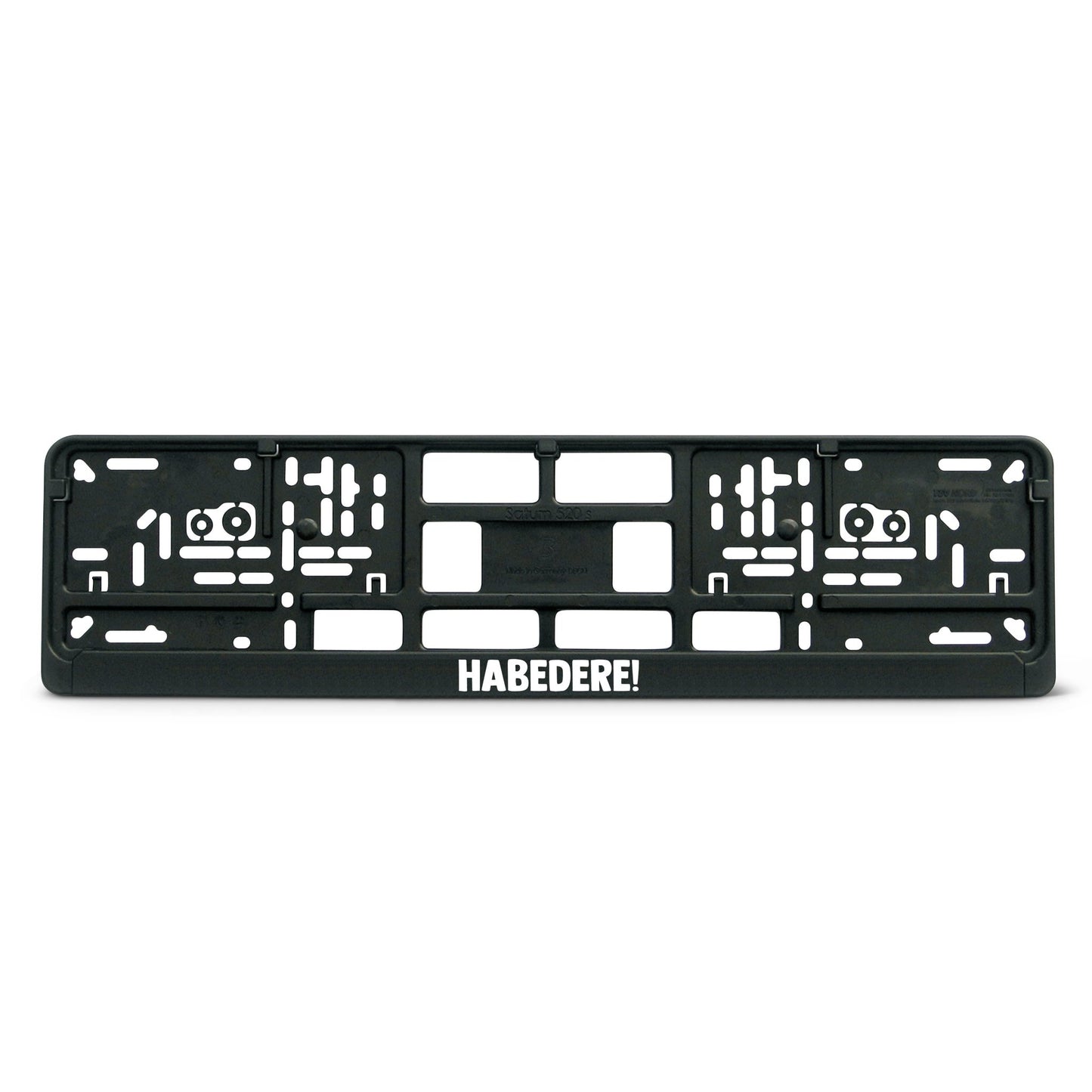 Kennzeichenhalter "Habedere!" - meinherzschlag.de