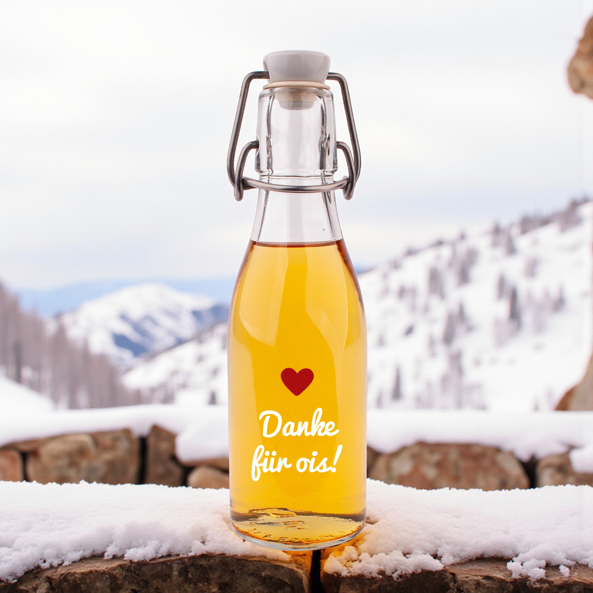 Likör/Schnaps "Danke für ois!"