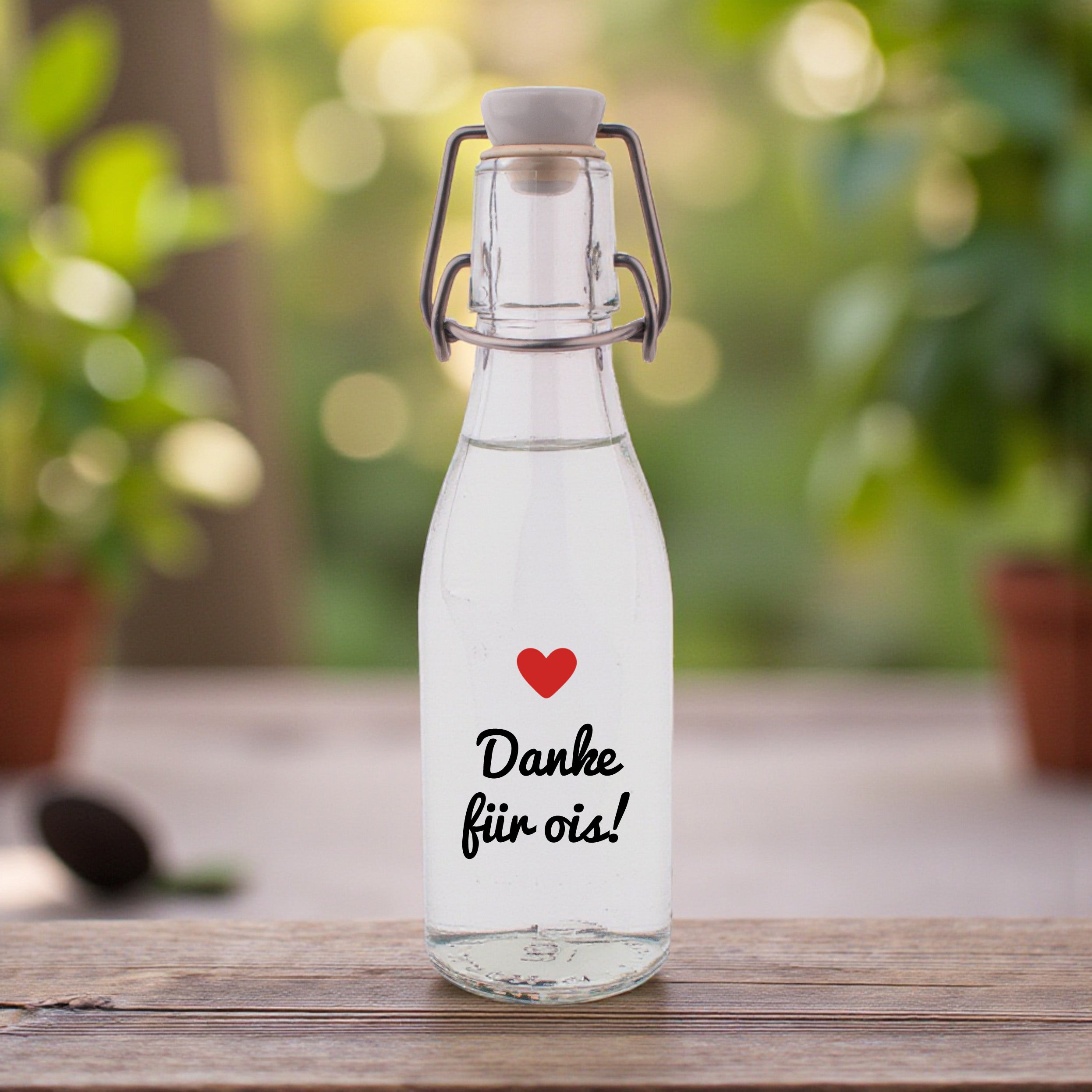 Likör/Schnaps "Danke für ois!"