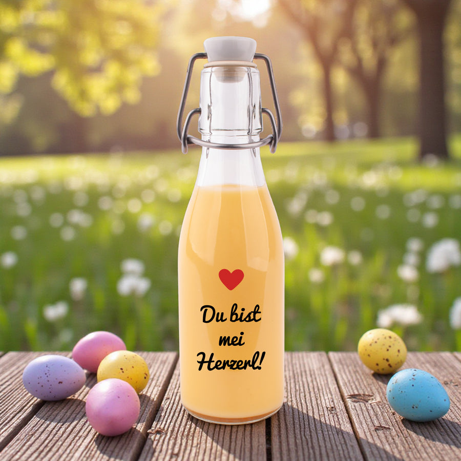Likör/Schnaps "Du bist mei Herzerl!" von meinherzschlag – Produktbild 1 von 7.