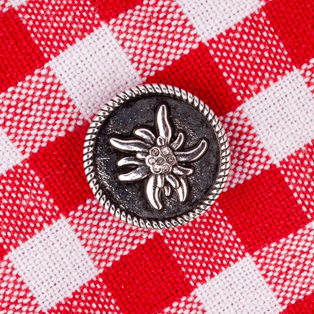 Ansteck-Pin "Edelweiß" mit Strass