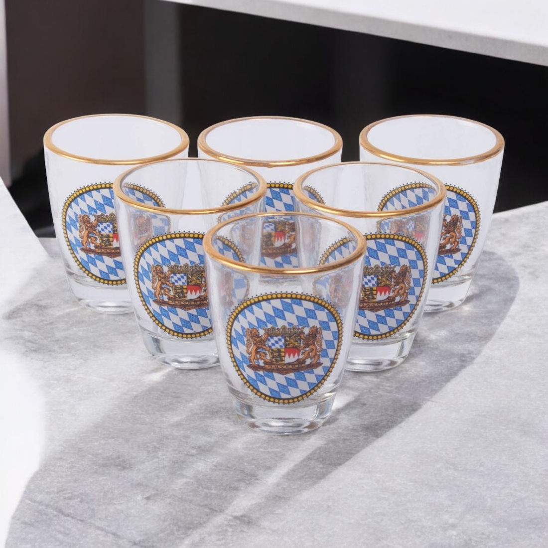 Bayerische Schnapsgläser (6er Set)
