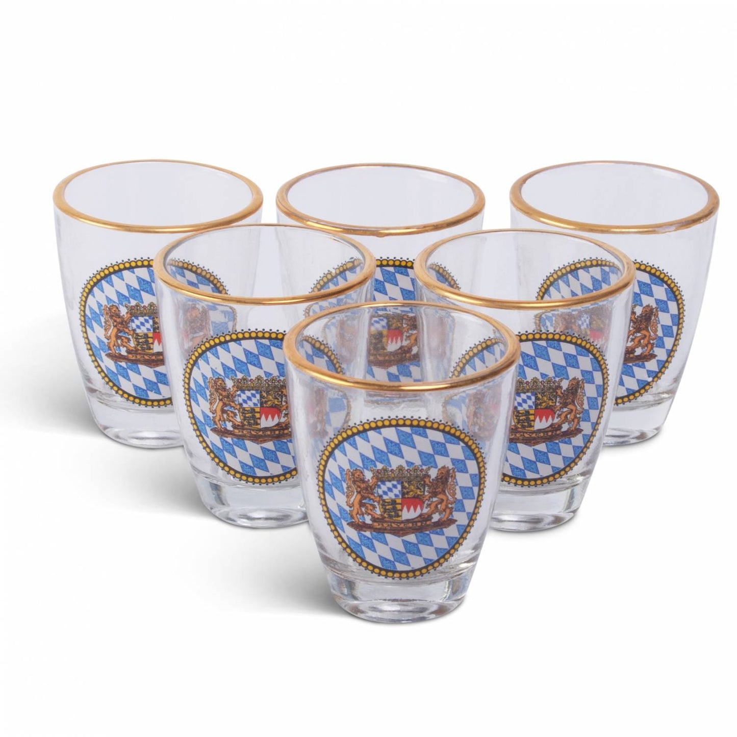 Bayerische Schnapsgläser (6er Set) - meinherzschlag.de